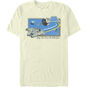 Retro May The Force Be With You Star Wars Tshirt